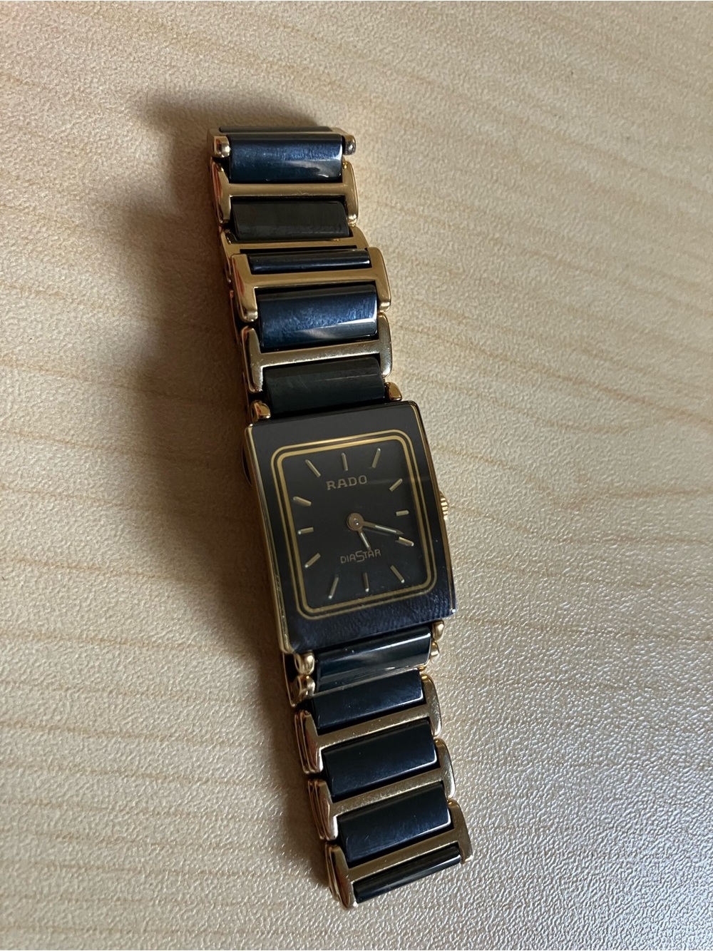 Rado Black and Gold Ceramic Link Dress Watch - Picture 2 of 6